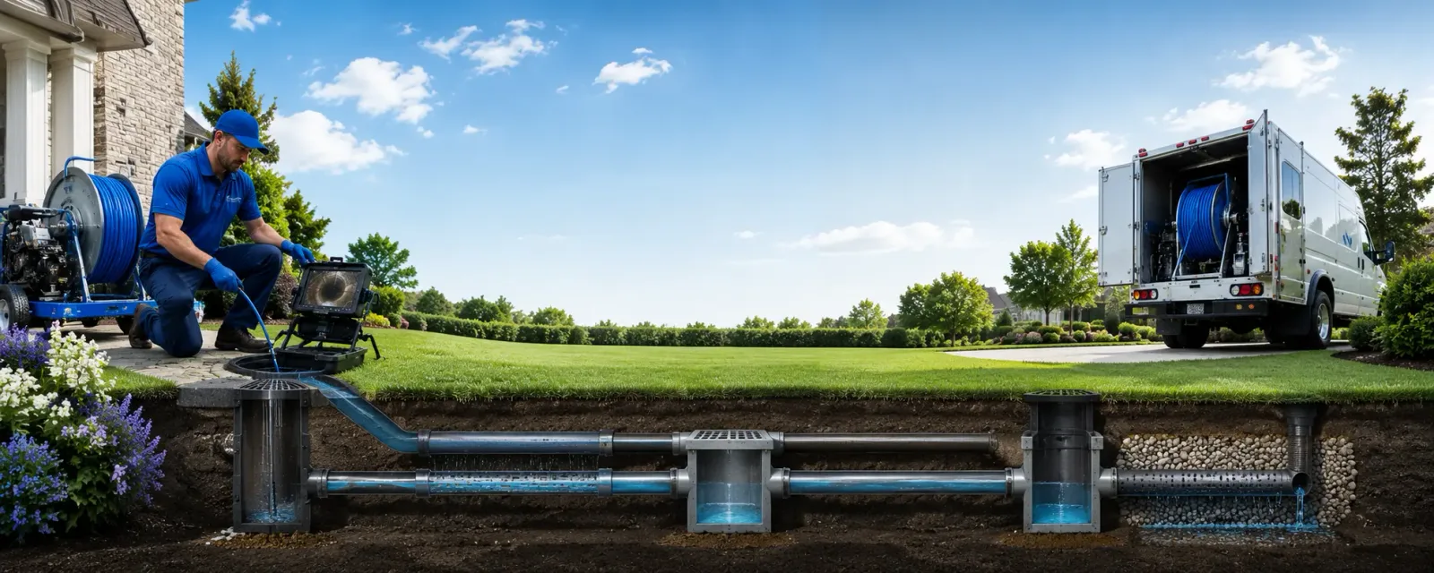 Outdoor drain cleaning information for Emerson, IA